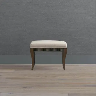 Frontgate Adler Stool - Cocoa, Eggshell Crypton Nomad Performance - Frontgate