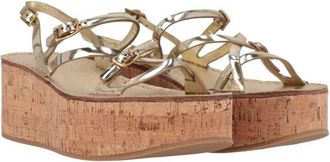 Tod's Womens Gold Sandal, Size 7