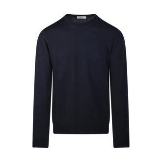 Roberto Collina Girocollo Jumper - male - Roberto Collina - Round-neck Knitwear - Blue - 2XL - Knitwear