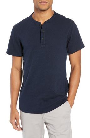 Rag & Bone Classic Short Sleeve Henley in Deep Navy at Nordstrom, Size Xx-Large