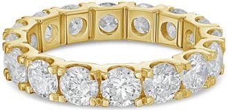 Diana M. Jewels 14kt yellow gold 3.00 cts round lab grown diamond eternity band in U-prong setting