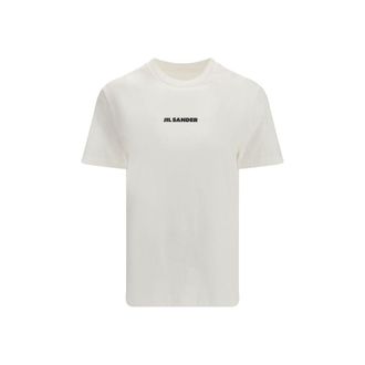 Jil Sander Beige Katoenen T-Shirt