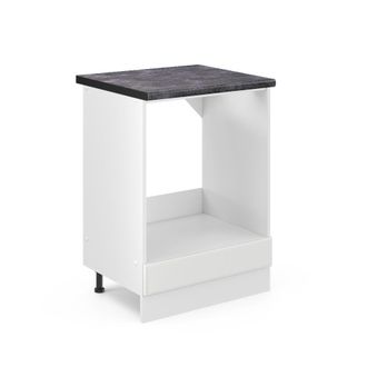 Vicco Armario Para Horno Empotrado R-line, Blanco Casa De Campo, 60 Cm, Et Antracita, Vicco