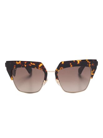 Etro Etroclub tortoiseshell geometric sunglasses - Brown