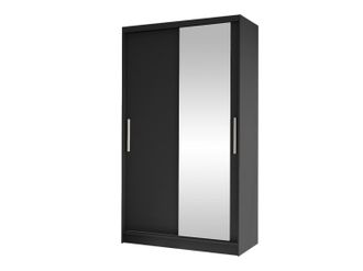 Mirjan24 Mobilier1 - Armario Closico 164, Negro, 200x100x58cm, Puertas De Armario: Correderas, N&uacute;mero De Estantes: 0