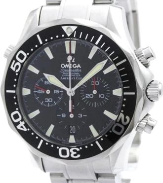 Omega Pre-owned Seamaster 2594.50 Polshorloge - Heren - Vintage Horloges - Zwart - ONE Size - Vintage