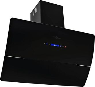 vidaXL Cappa Aspirante a Muro Acciaio Inox 756 m&sup3;/h 90 cm Nera vidaXL 692177