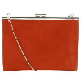 Bulgari Pre-owned Vintage Shoulder Bag - Dames - Pre-owned - Oranje - Maat: ONE Size Leer