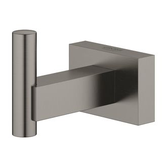 GROHE Ganchos Para Batas Essentials Cube, Grafito Duro Cepillado