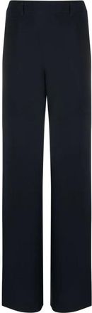 Valentino Broeken, Dames, Blauw, L, High-Waisted Wide-Leg Broeken