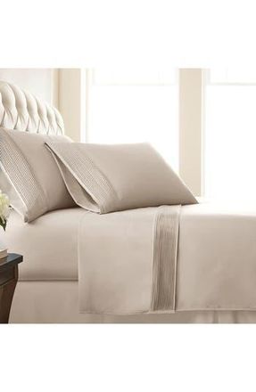 Southshore Fine Linens Premium Collection Pleated Extra Deep Pocket Sheet Set in Bone at Nordstrom Rack, Size Twin X-Long