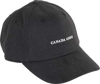 Canada Goose Accessoires, Dames, Zwart, ONE Size, Zwarte Baseballpet met Voorlogo