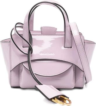 Hidesins Flap XS Leren Tote Bag - Dames - Handtassen - Paars - ONE Size - Leer - Tassen