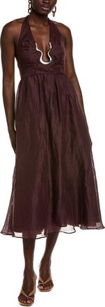 Bardot Cavarly Ramie Halter Midi Dress