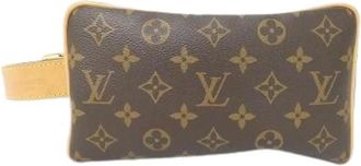 Louis Vuitton Pre-owned Belt Bags, male, Brown, Size: ONE SIZE Pre-owned Monogram Rocker Dopp Kit Pouch