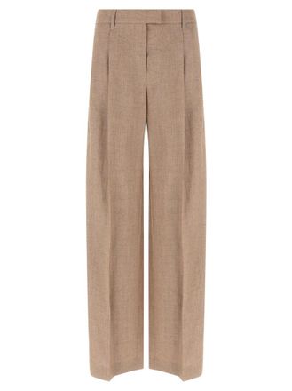 Brunello Cucinelli Pink Loose Pleated pants