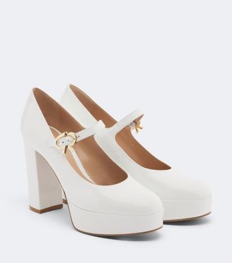 Gianvito Rossi Salones Mary Jane de charol con plataforma