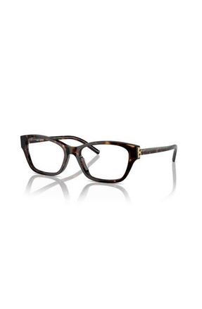 Tory Burch 52mm Rectangle optical glasses in Tortoise at Nordstrom