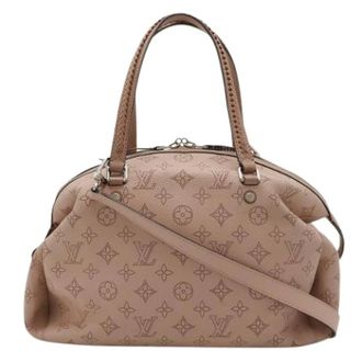 Louis Vuitton Pre-owned Monogram Mahina Handtas - Dames - Pre-owned - Roze - Maat: ONE Size Leer
