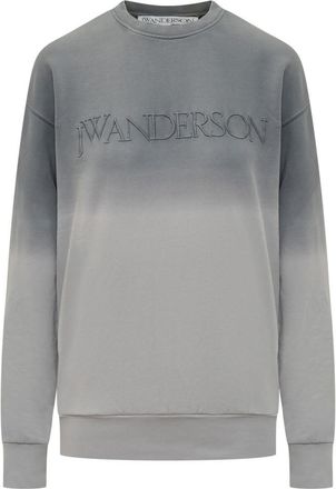 J.W.Anderson Grey Logo Crew Neck Sweatshirt