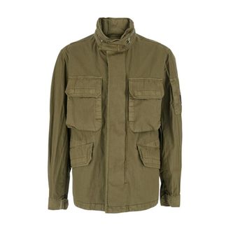 C.P. Company 50 Fili Wax Field Jacket - Heren - Zomerjassen - Groen - XL - Katoen - Jassen