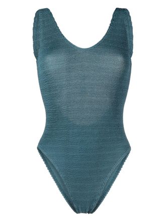 Bond-Eye Badpak met open rug - Blauw