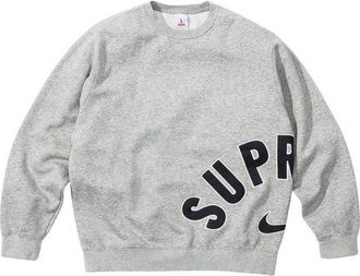 SUPREME x Nike Arc Crewneck Grey Black SUP-SS22-824