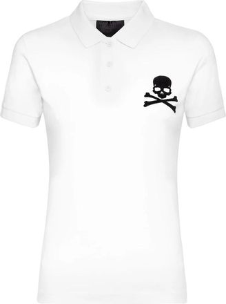 Philipp Plein Polo Shirt SS - Dames - Polos - Wit - XS - Katoen - Tops