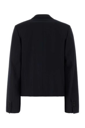 Loewe Womens Wool Blazer Navy Blazers