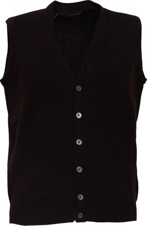FILIPPO DE LAURENTIIS Wool Cashmere Fine Knit Vest