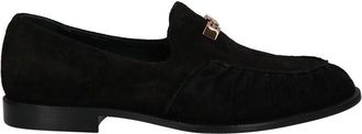 Giuseppe Zanotti Black Calfskin Slip-On Mens Loafers