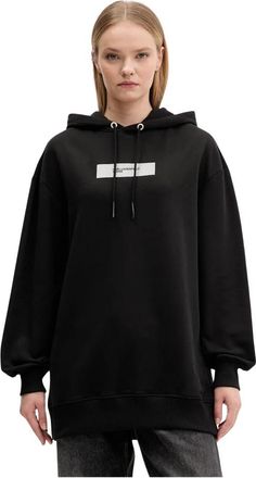Karl Lagerfeld Katoenen Hoodie - Dames - Hoodies - Zwart - M - Katoen - Hoodies & sweatvesten