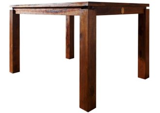 Massivmoebel24 Tavolo Da Pranzo In Legno Di Sheesham / Palissandro 90x90x76 Miele Laccato Metro Life 151
