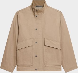Theory Mens Snap-Front Utility Jacket