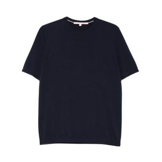 Hindustrie Round-neck Knitwear, male, Blue, Size: XL Round-neck Knitwear