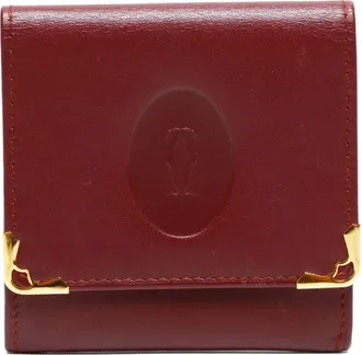 Cartier Portafoglio Must De Coin 1990-2010 - Rosso