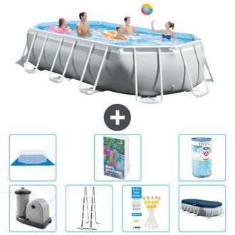 Intex Piscina Prism Frame Oval - 503x274x122 Cm - 8-piezas S594