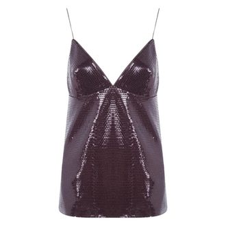 Alberta Ferretti Sleeveless Tops - Tops - Mujer - Marr&oacute;n - XS