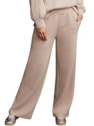Tribal Quilted Pull-On Pants In Beige