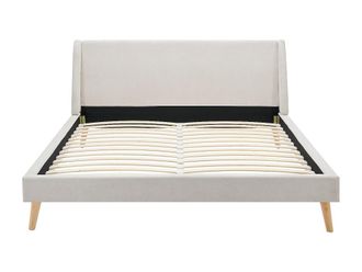 VENTE-UNIQUE.COM Base de cama tela beige