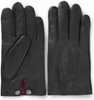 HUGO BOSS Accessoires > Handschoenen - Heren - Handschoenen - Zwart - 9 1/2 IN - Accessoires