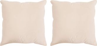 vidaXL Almohada 2 Uds. 40 X 40 Cm Todas Las Estaciones Fibra De Kapok Vidaxl