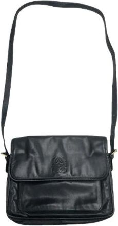 Loewe Pre-owned Crossbody Tas - Dames - Vintage Schoudertas - Zwart - ONE Size - Leer - Vintage