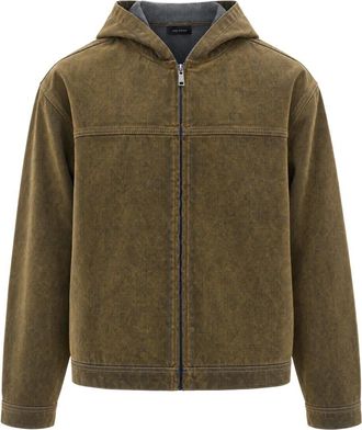 Daily Paper Clothing Chaqueta Vaquera con Capucha Velvet Shield - Jackets - Hombre - Marr&oacute;n - M