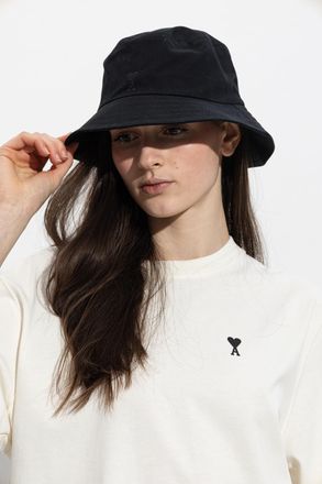Ami Hat With Logo, Unisex, Black