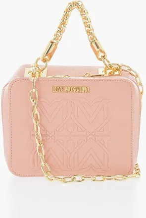 Moschino LOVE Faux Leather Bag with Chain Shoulder Strap size Unica