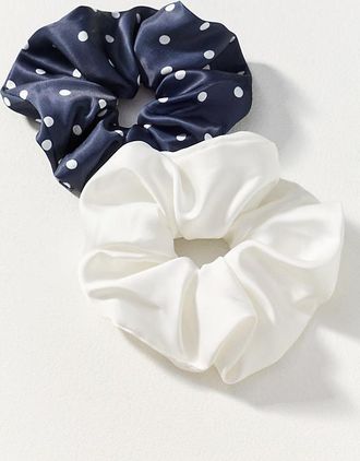 Natasha Polka Dot Scrunchies, Set of 2