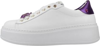 Gio+ Pia 286B Sneaker - Dames - Sneakers - Wit - 38 EU - Leer - Schoenen