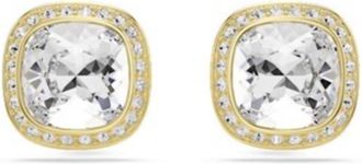 Swarovski Una 18k Gold Plated Cushion Cut Earrings