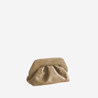 Themoir&egrave; Vegan Fabric Clutch - Beige